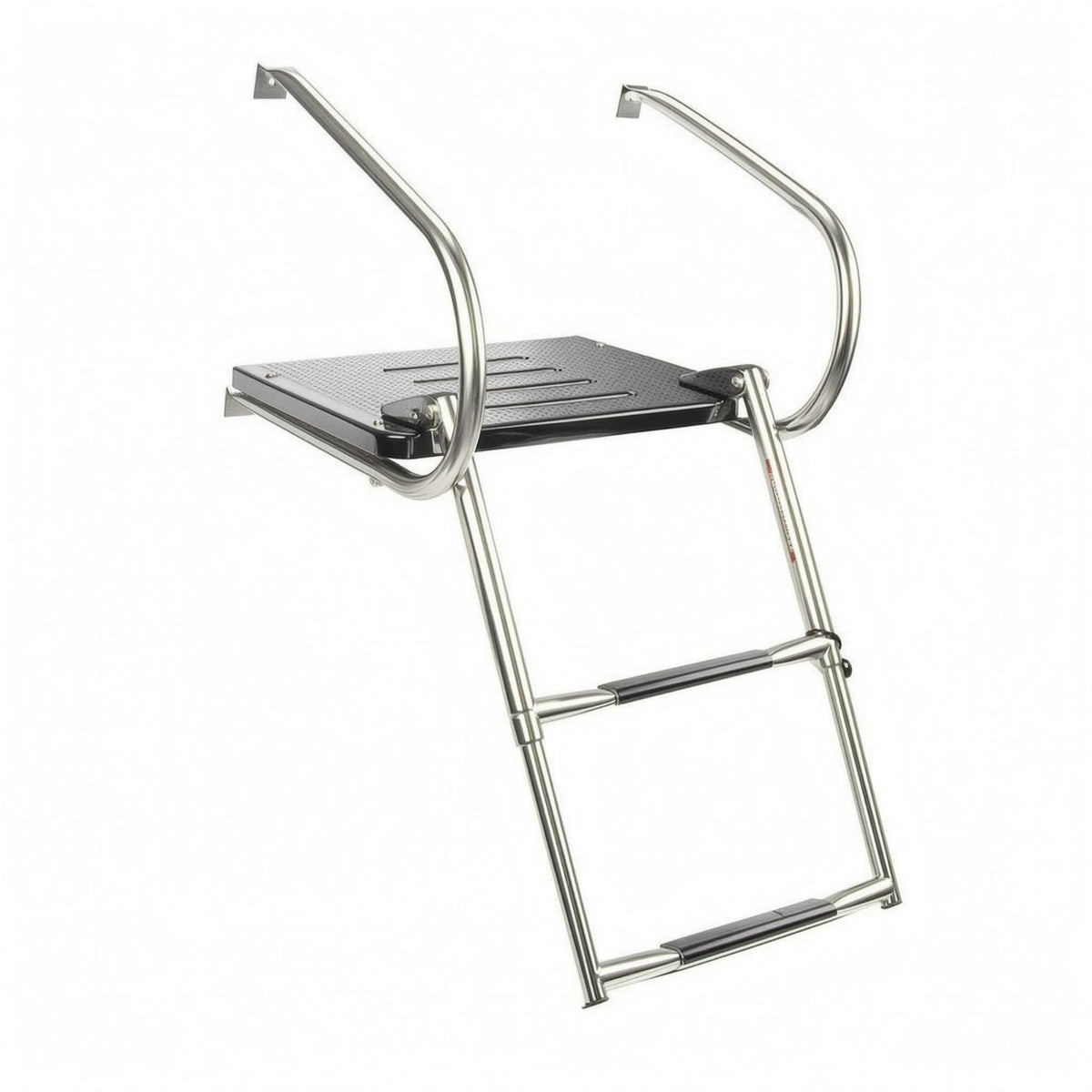 Swim Platform Textured Dot Pattern Stainless Steel Swim Platform Ladder Non-Slip