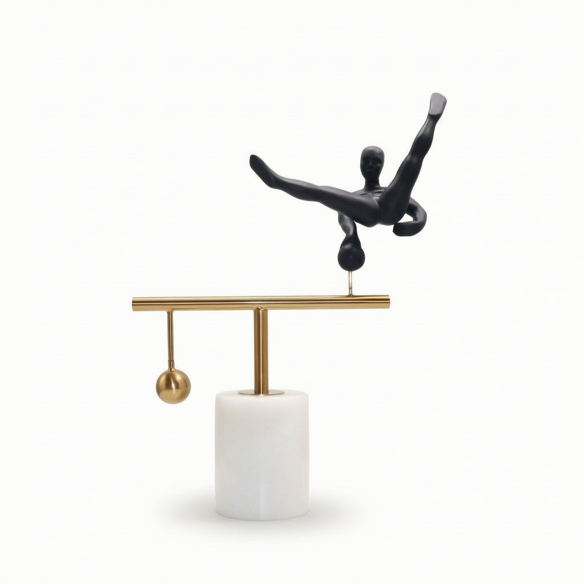 Acrobatic Figure Statue Artistic Human Figure Sculpture Minimalist Tabletop Ornament for Home Stylists, Living Room, Office Desk