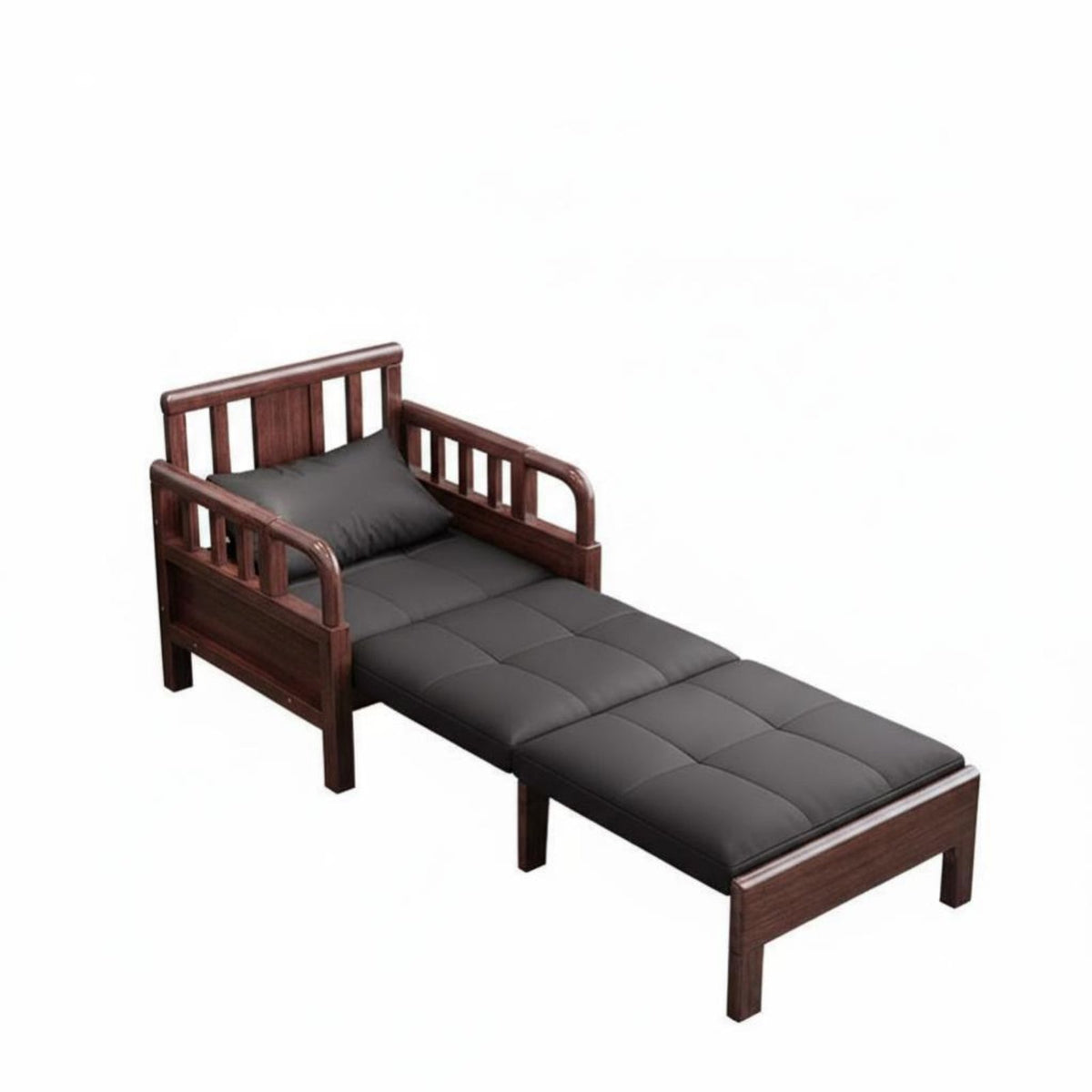 Extendable Single Sofa Bed Multi-Functional Pull-Expandable Single Bed Foldable Space-Saving Design for Students, Hosts