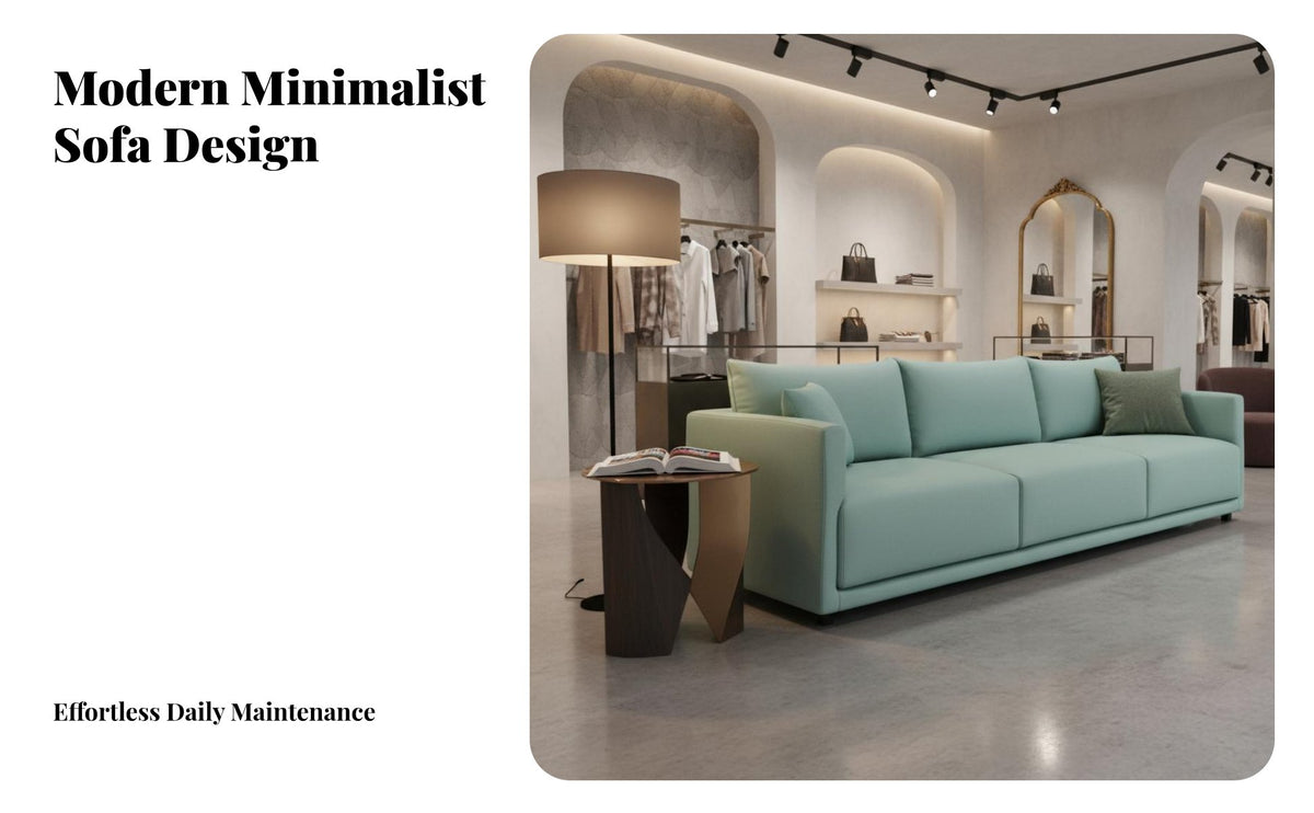 Easy to Clean Tech Textile Sofa Long-Lasting Italian Design Sofa Stain Resistant Modern Minimalist Couch Comfy for Apartment Dwellers, Small Business Owners, Bedroom, Clothing Boutique, Reception Area, Home
