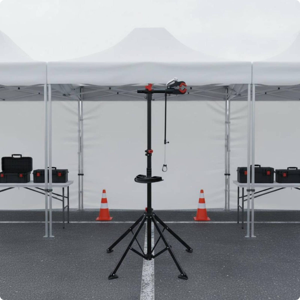 Folding Bike Repair Stand Foldable Workstand Height Adjustable for Workshop