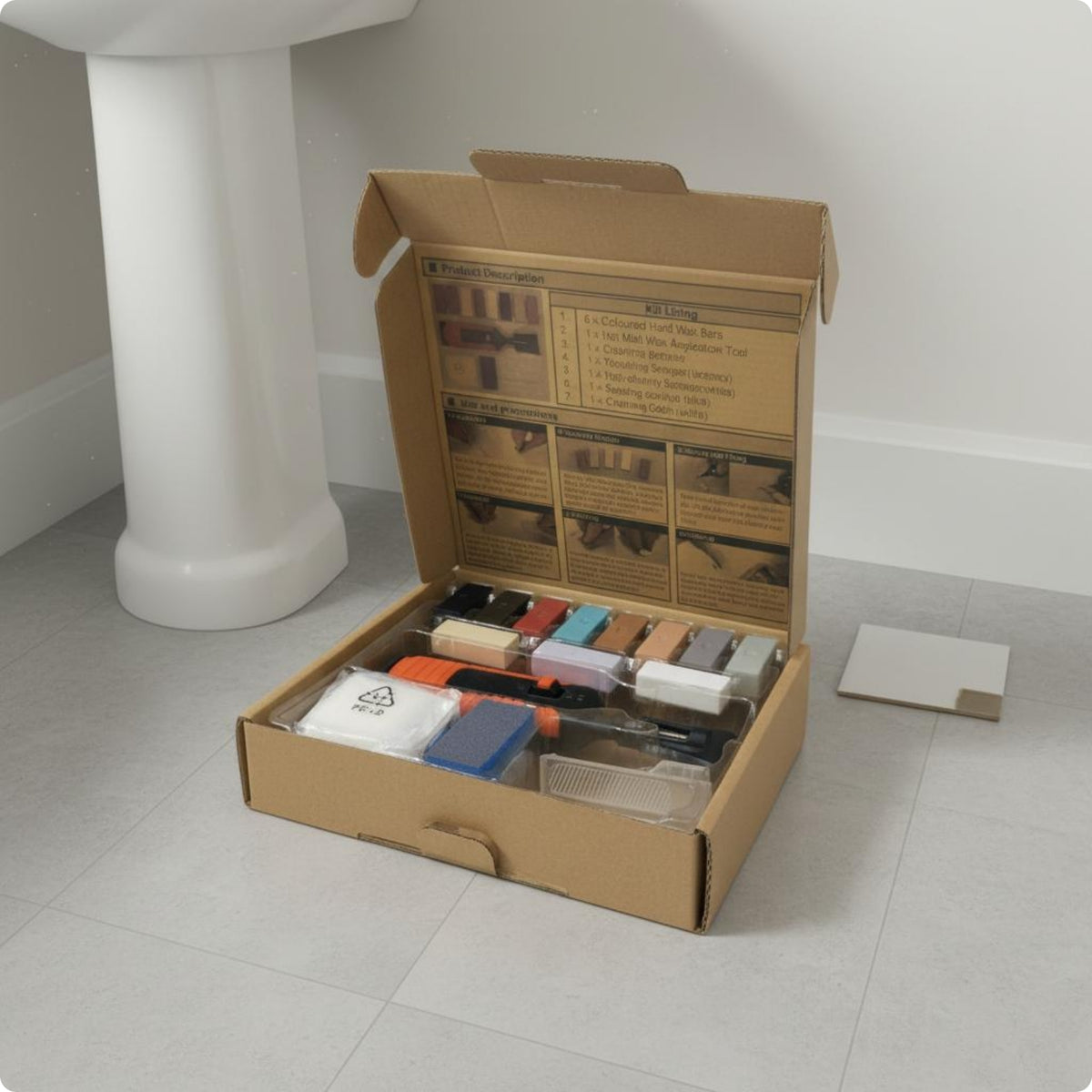 Tile Repair Kit Organized Storage Ceramic Tile Chip Repair Kit Plastic Case