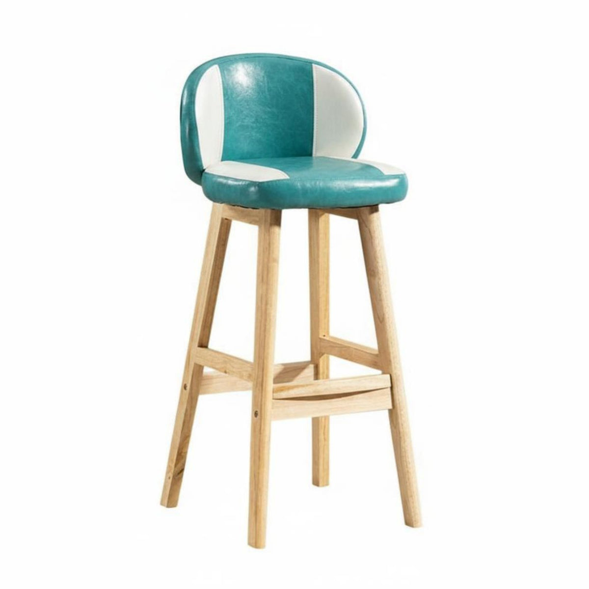 Upholstered Lowrear High Stool Modern and Design Upholstered Stool with Supportrest Stable Frame Ergonomic Design for Restaurant