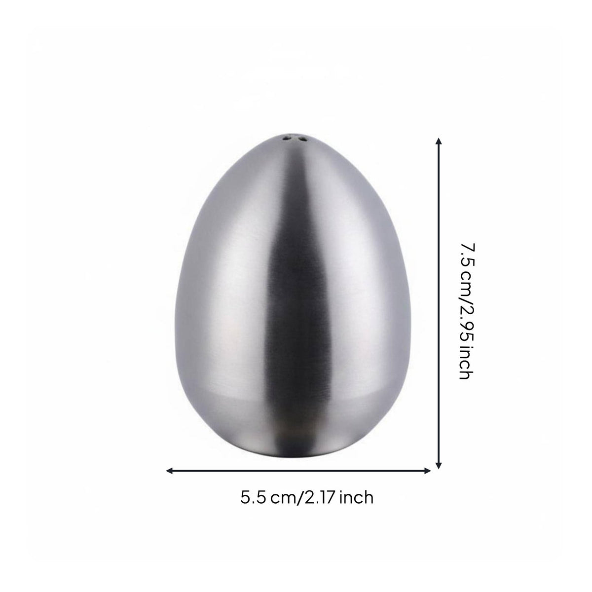 Egg Shaped Seasoning and Pepper Shaker 3-Hole Top Egg Shaped Seasoning Shaker