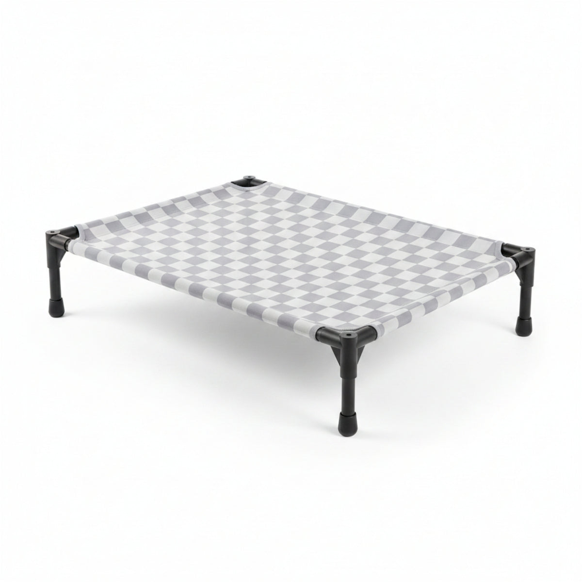 Medium Size Raised Pet Cot Raised Pet Bed Black Frame Cat Dog Bed for Dogs