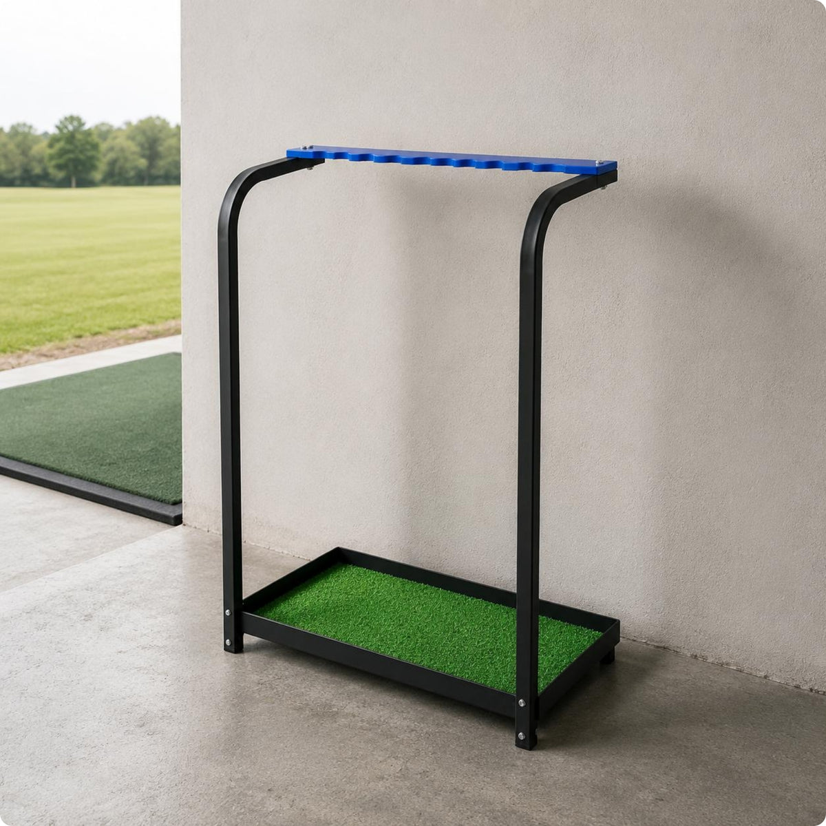 9-Slot Golf Club Storage Holder Organizer, Space Saving Golf Club Rack Non-Slip Base Sports Storage for Practice Area, Garage