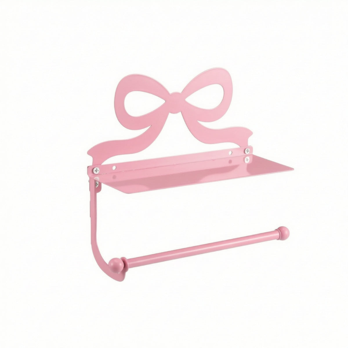 Bathroom Tissue Holder with Phone Shelf Cute Hardware Space-Saving for Bathroom