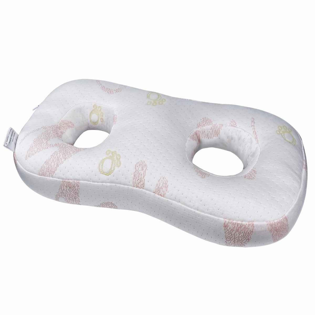 Ear-Hole Pillow Contoured 8-Shaped Pillow Quilted