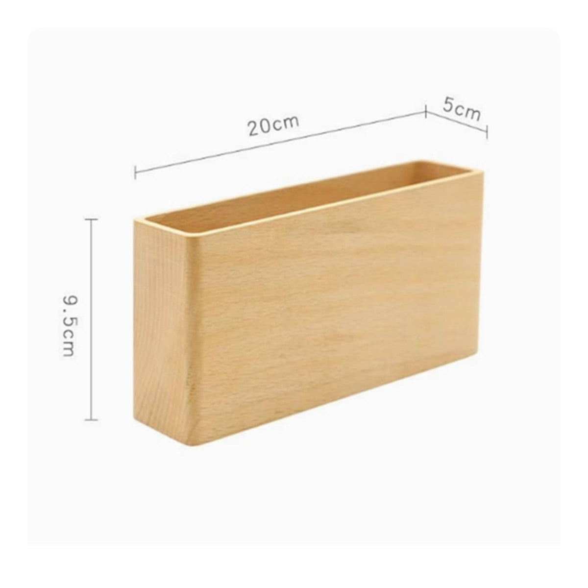 Wood Controller Holder Sturdy Wall Mounted Storage Box Self for Office