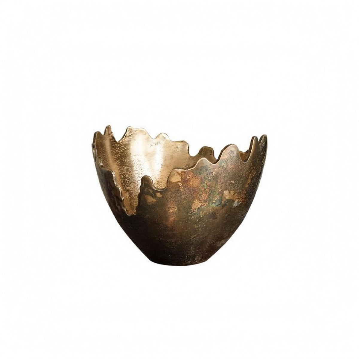 Gold Decorative Tray Textured Irregular Shape Tray Home Highlight for Tabletop Display