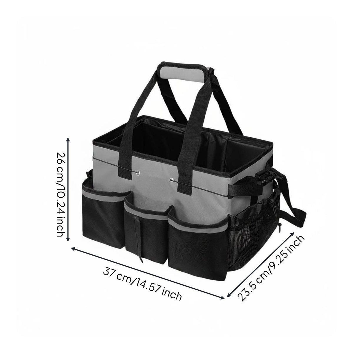 Tool Holder with Handle Multiple Pockets Cleaning Tool Bag Cleaning Supply Organizer for Housekeepers, Janitors