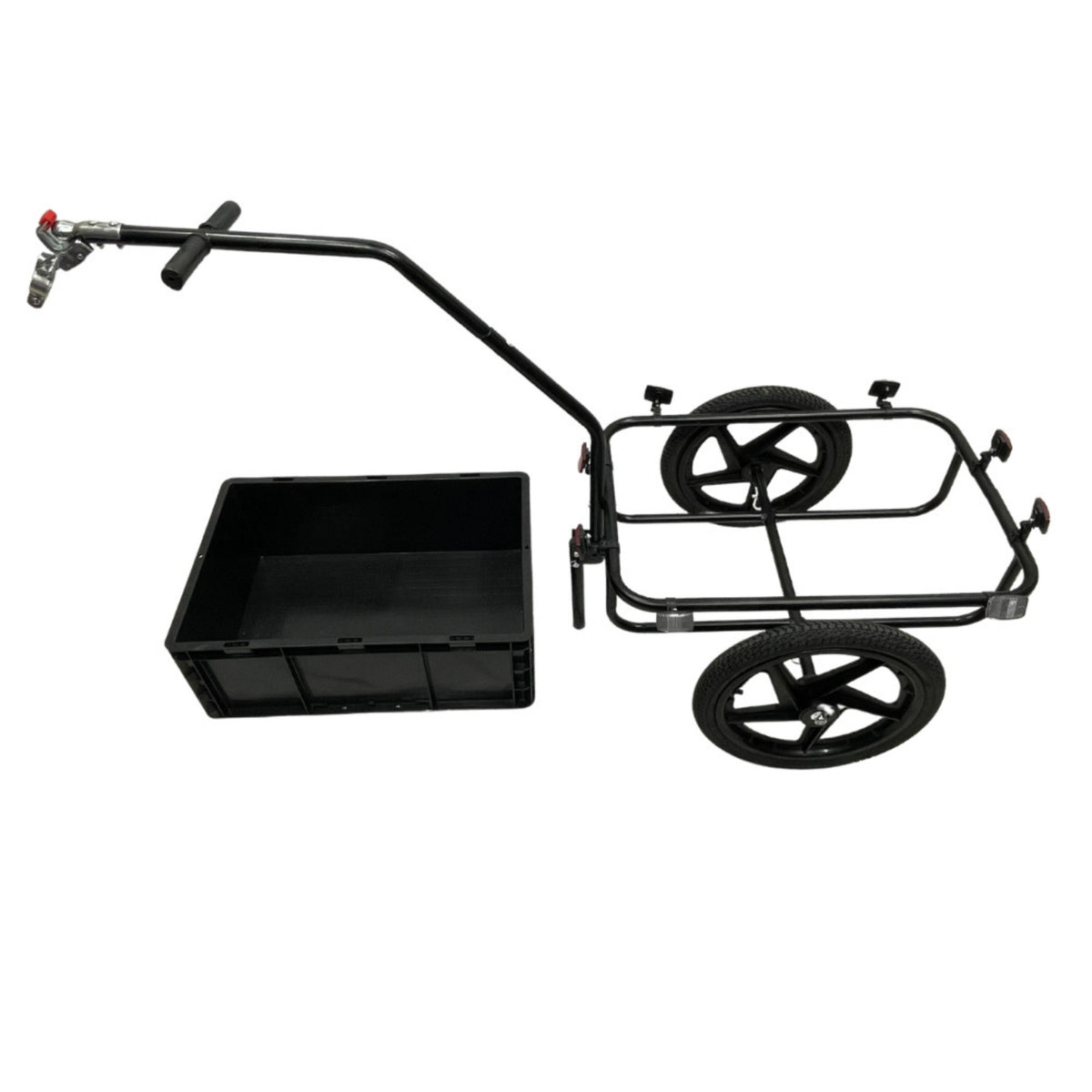 Bike Trailer with Cargo Box Removable Bike Cargo Trailer Heavy-Duty for Cyclists, Errands