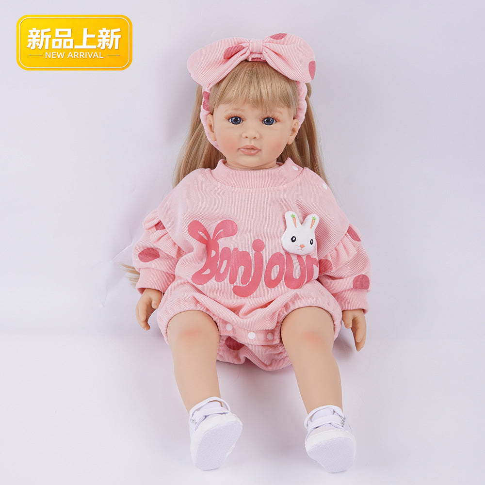 New 24 Inch Reborn Baby Doll Clothing Set 2 Pieces with Diaper Toy Gift