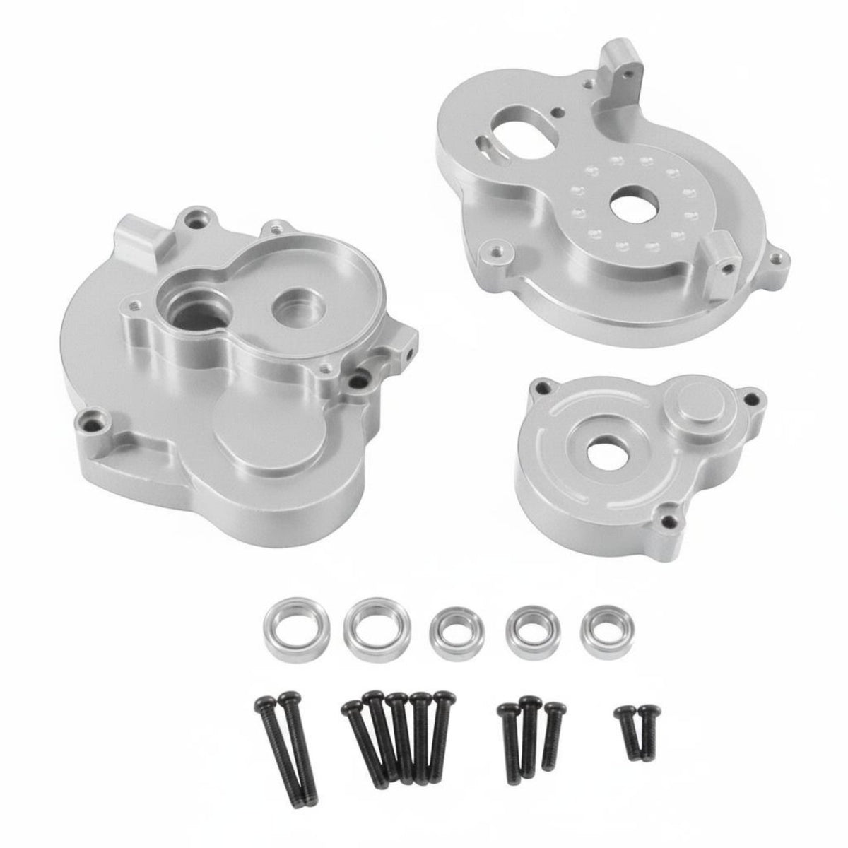 Aluminum Motor Gearbox Case CNC Machined RC Car Transmission exterior Upgrade Part RC Car Transmission Housing for Rock Crawling