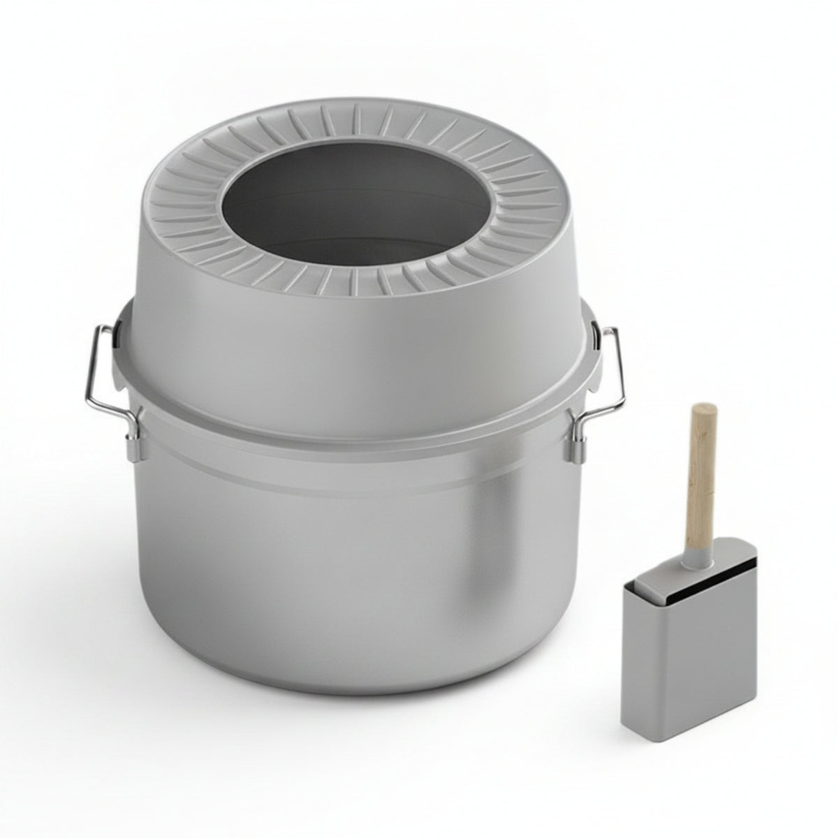 Stainless Steel Feline Litter Pan Feline Pet Litter Pan with Handle Easyhygienic Pet Supply for Home