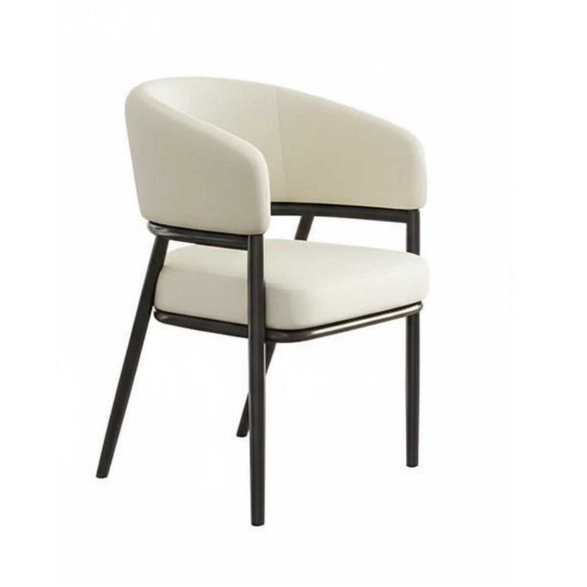 Upholstered Dining Armchair with Armrests Dining Armchair Elegant Design Thickly Padded for Diners, Living Room, Bedroom, Office