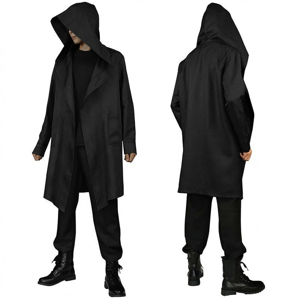 Dark Medieval Grim Reaper Cloak, Game Themed Cosplay Cloak, Cosplay Grim Reaper #variant:S