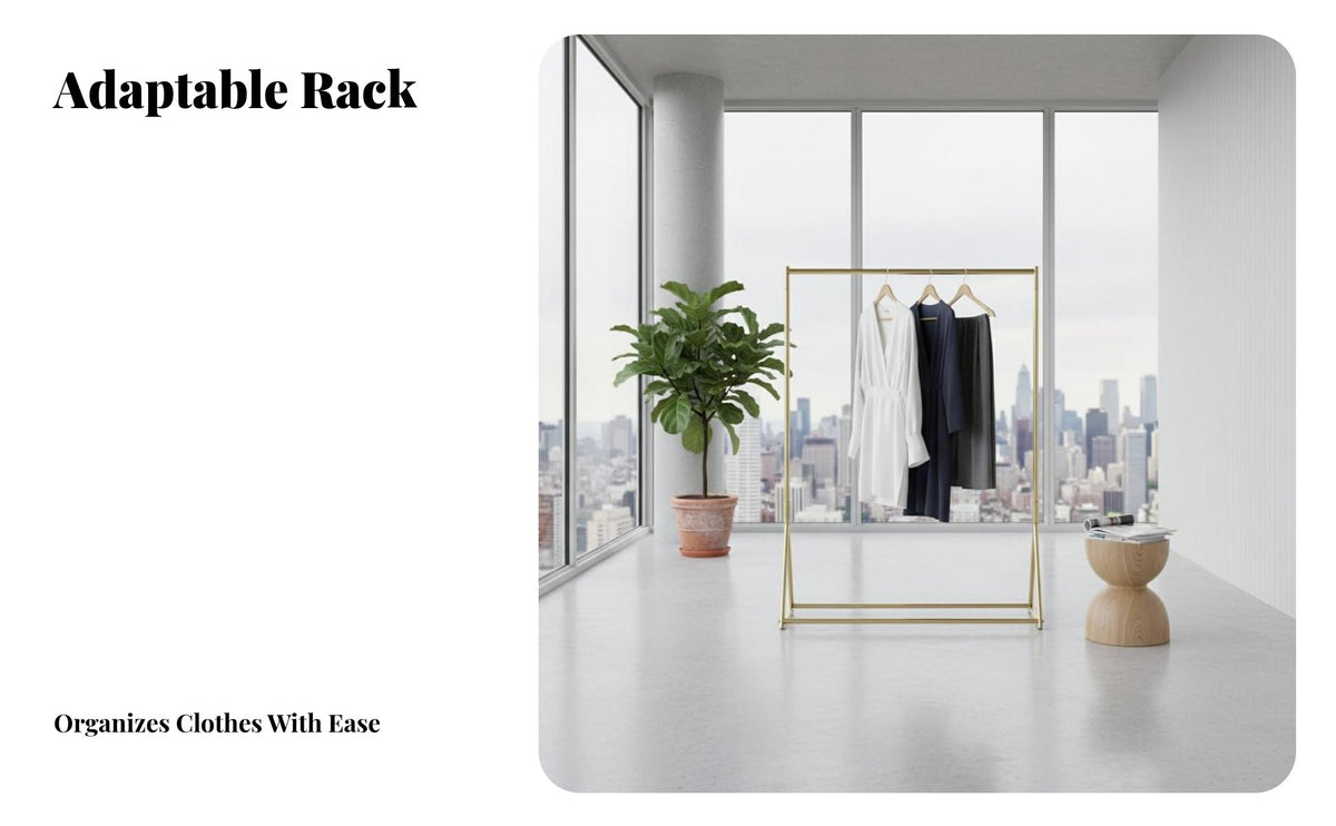 unattachedstanding A-Frame Clothes Rail with Shelf Minimalist Design Rolling Garment Hanger Space-Saving Clothing Rack Easy Assembly for Homeowners, Renters, Students, Bedroom, Entryway, Living Room, Retail shop