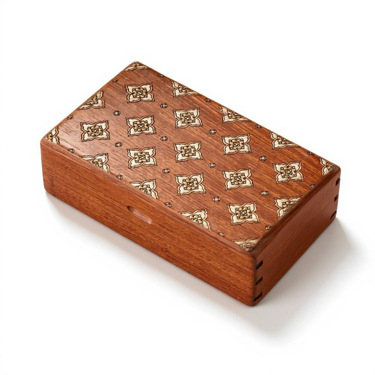 Wooden jewelry keepsake box