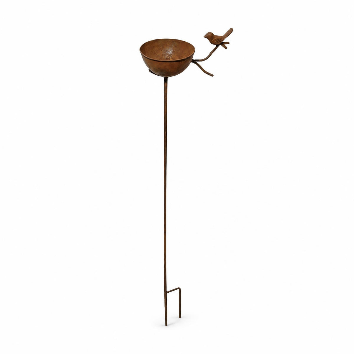 Stake Bird Bath Round Bowl Iron Bird Bath Tall