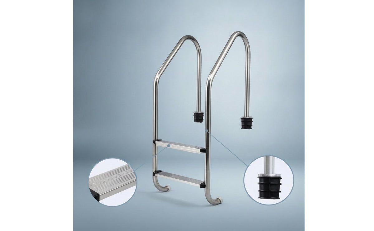 Pool Step with Handrails Stainless Steel Pool Handrail Ladder Anti-Slip