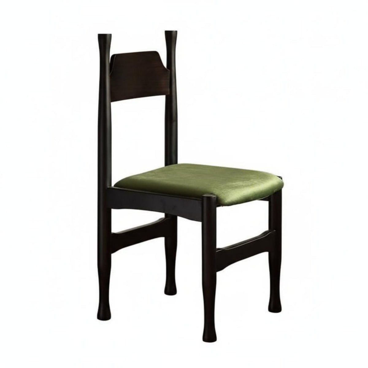 Upholstered Wooden Side Chair Mid-20th Centuryera design Dining Seat Comfortable Seating Ergonomic Support for Living Room