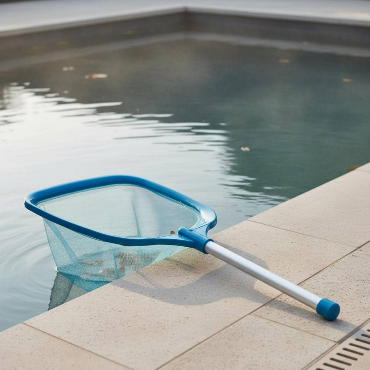 Deep Bag Pool Net Heavy Duty Debris Skimmer Rake Easy Scoop Rim for Poolside