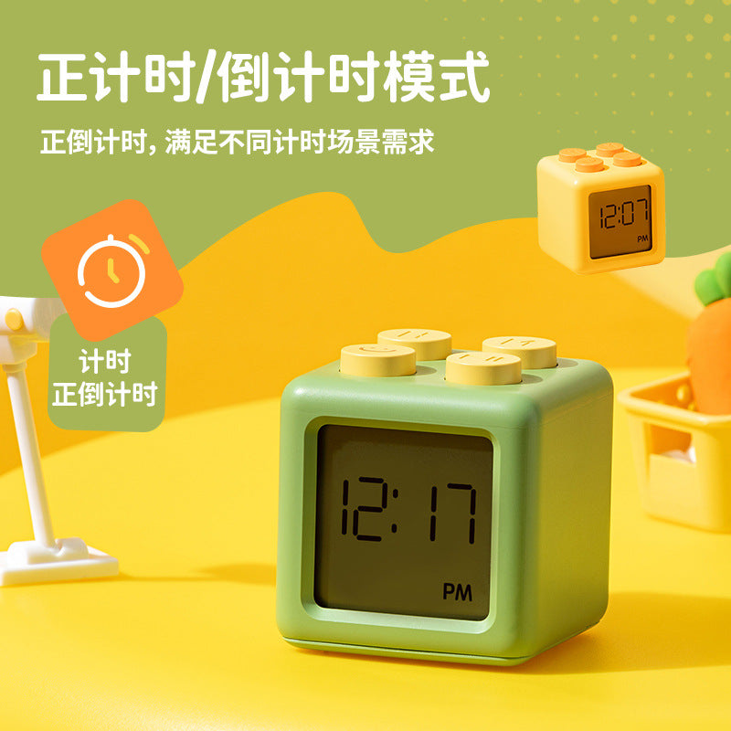 Fun Building Block Timer with LED Display and Snooze Function