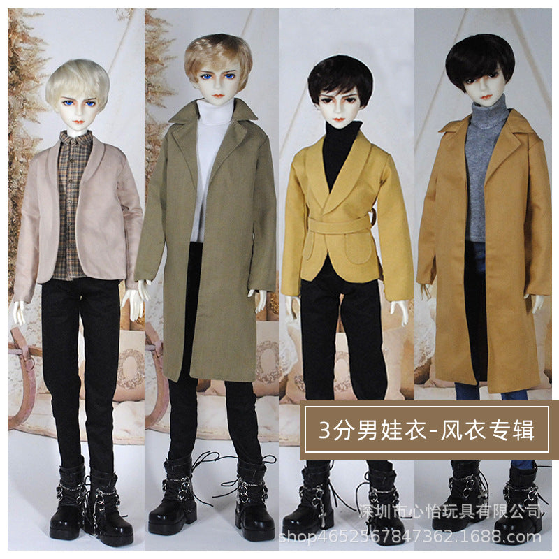 BJD Doll Clothes for 60cm Male Doll, 3-Piece Suit Set, Prince Style