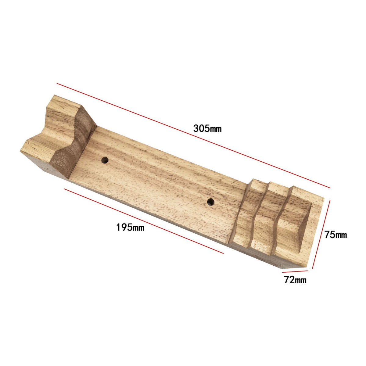 Stepped Bracelet Mandrel Base Tapered Wooden Bracelet Stick Base Heavy-Duty Jewelry Repair Block for Jewelers, Metalsmiths, Workbench