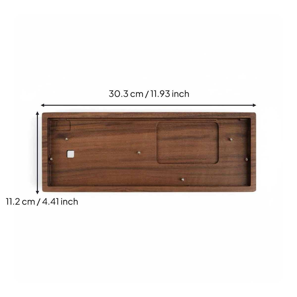 GH60 Wood Keyboard Shell Matching Wrist Rest 60% Wooden Keyboard Case