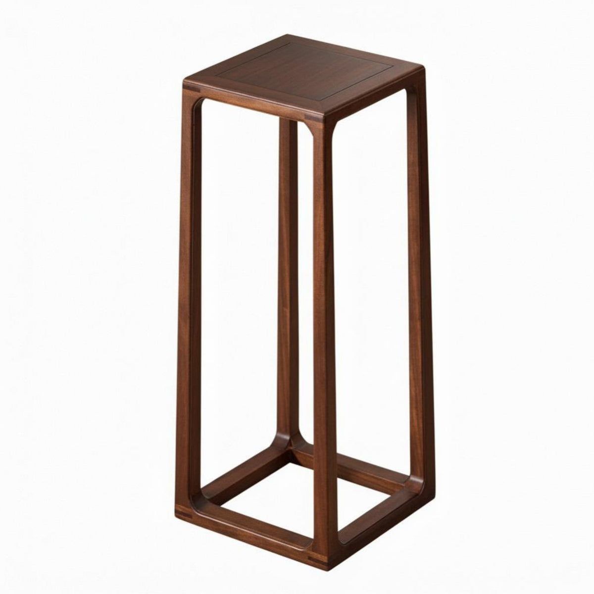 Tall Square Flower Table Sturdy Construction Plant Stand Stable Frame Elegant Design for Homeowners, Hosts, Balcony, Entryway