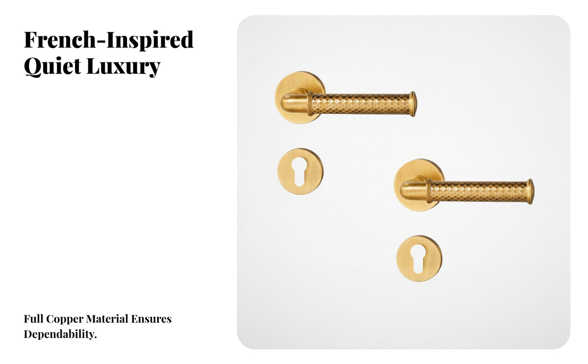 Metal Door Lever Set