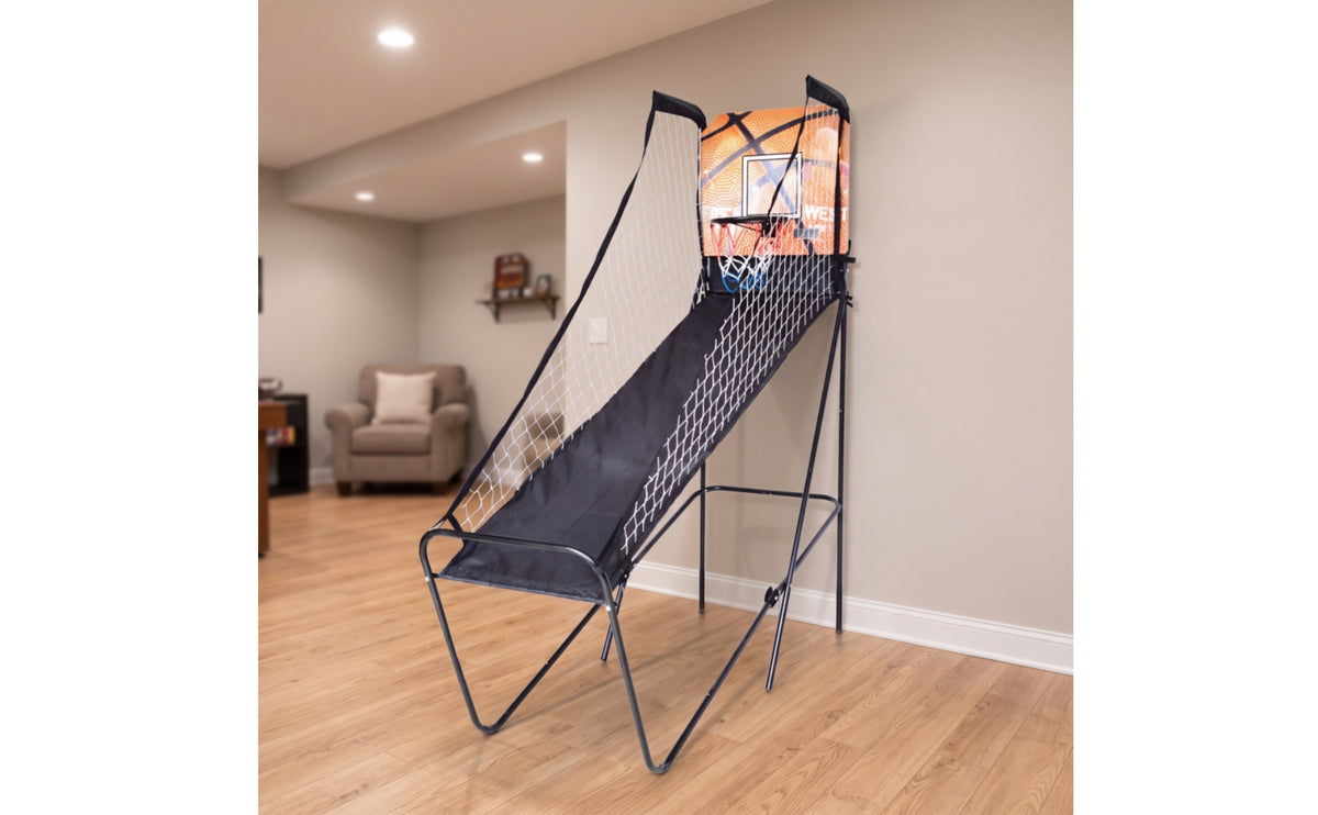 Basketball Arcade Game Single-Player Arcade Basketball Game Foldable for Kids, Adults, Home