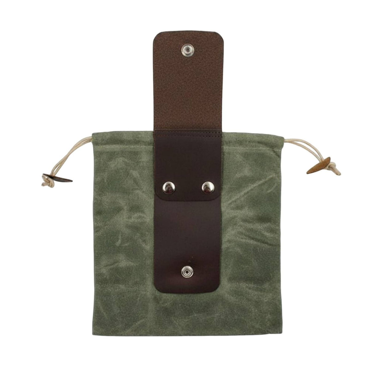 Sturdy Waxed Canvas Foraging Pouch Lightweight Foraging Pouch Drawstring Closure Fruit Picking Bag