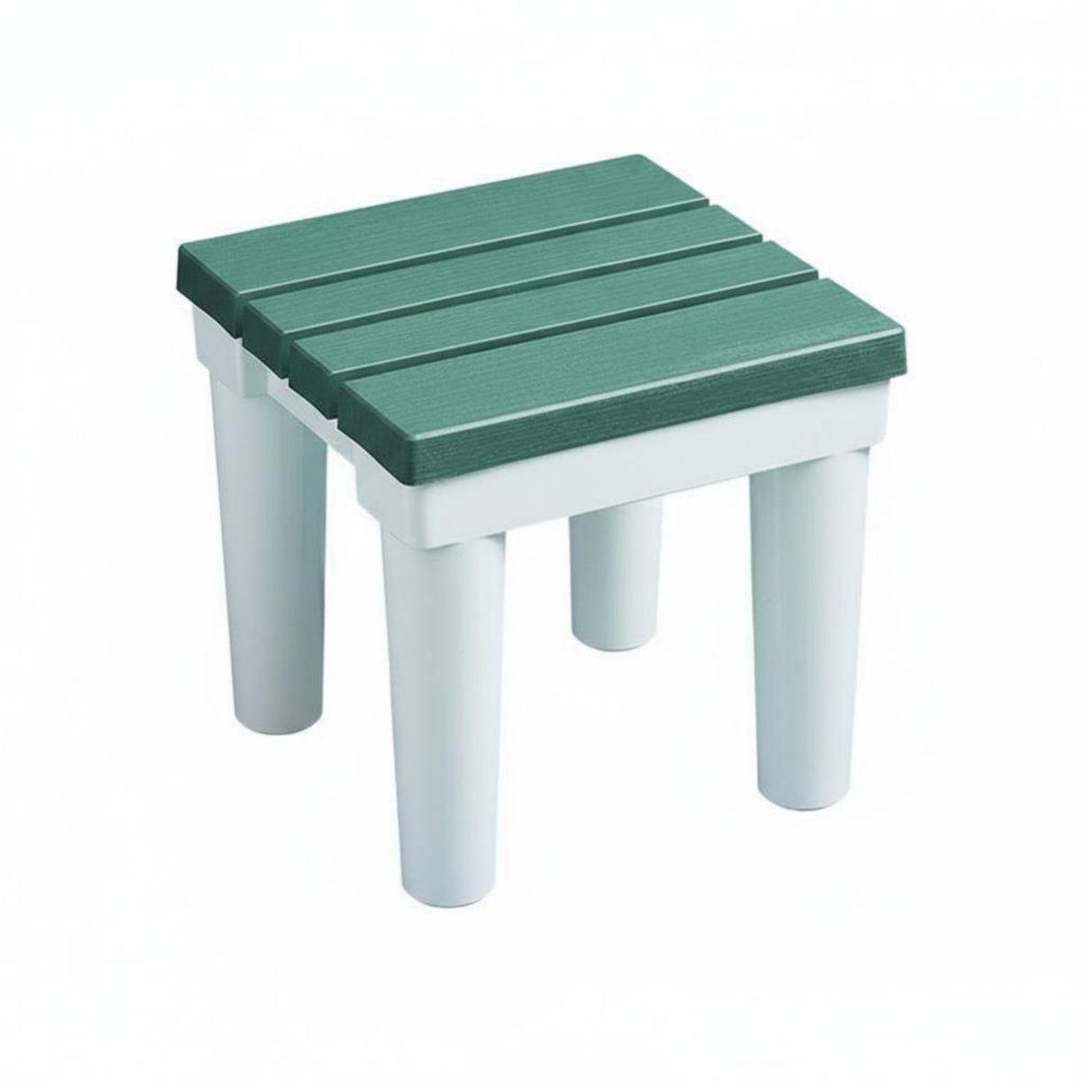 Slatted Plastic Footstool Non-Slip Shower Seat Space-Saving for Outdoor, Seniors