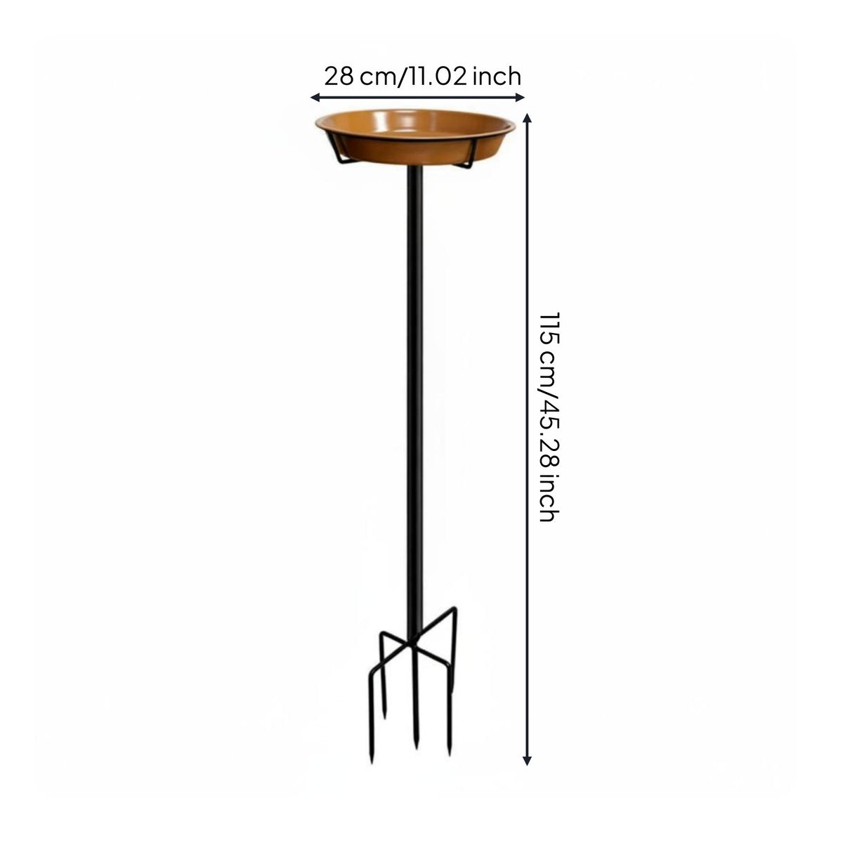 Bird Bath and Feeder 2-in-1 Designed for the Garden Bird Bath Feeder Easy to Install for Courtyard