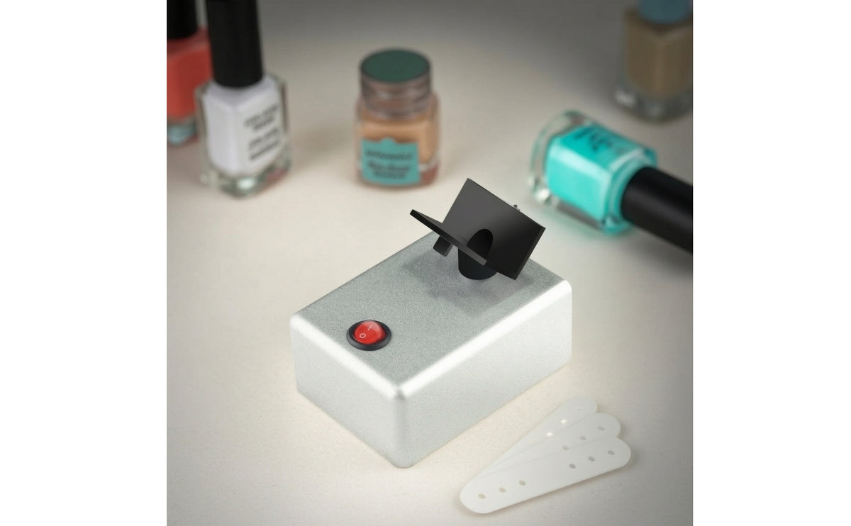 Electric Nail Polish Shaker High-Speed Shaker with Adjustable Straps Compact Liquid Mixer Portable for Artists