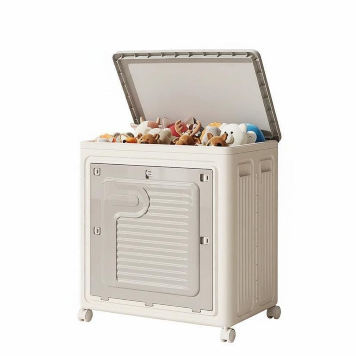 Rolling Storage Bin adaptable Wheeled Toy Barrel sturdyDuty for Nursery, Parents