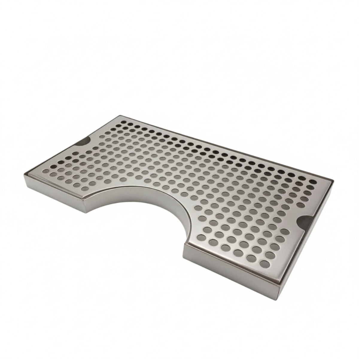 1 Stainless Steel Bar Drip Tray Brushed Metal Liquid-catcher Tray with Louvered Screen Perforated Spill Control Tray Slender Rectangular Shape Suitable for Home Bar Owners Event Drink Area Restaurant Service Counter Office Beverage Zone