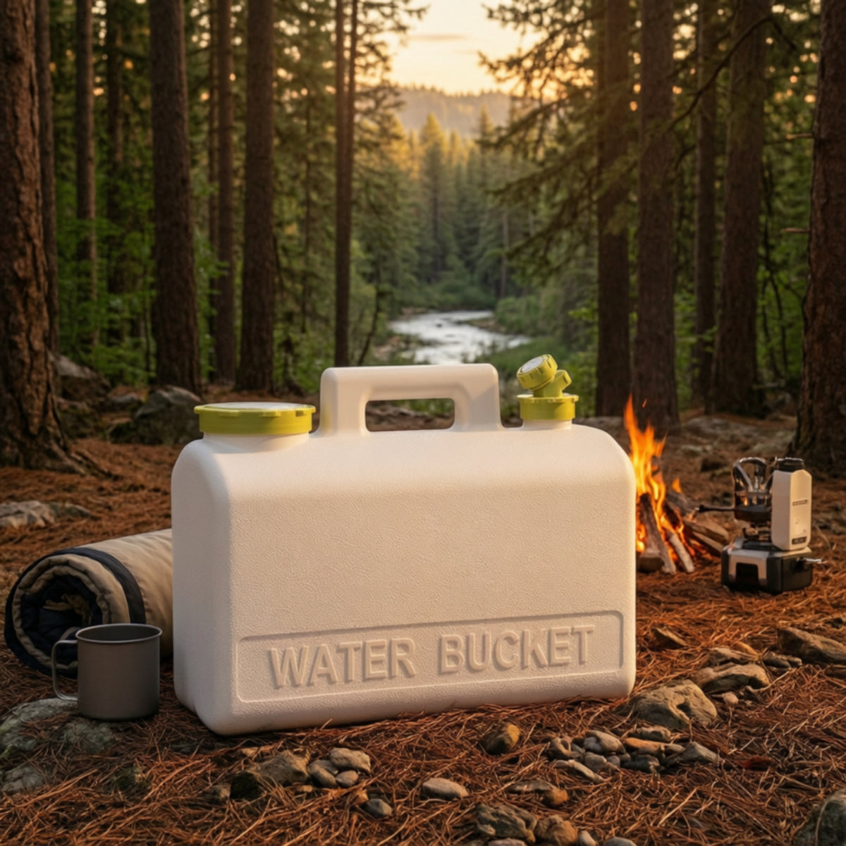 Food-Grade Water Container with Tap BPABPA-Safe Water Jug with Spigot Reusable Jerry Can Leakproof for Campers, Travelers, Camping, Car Travel