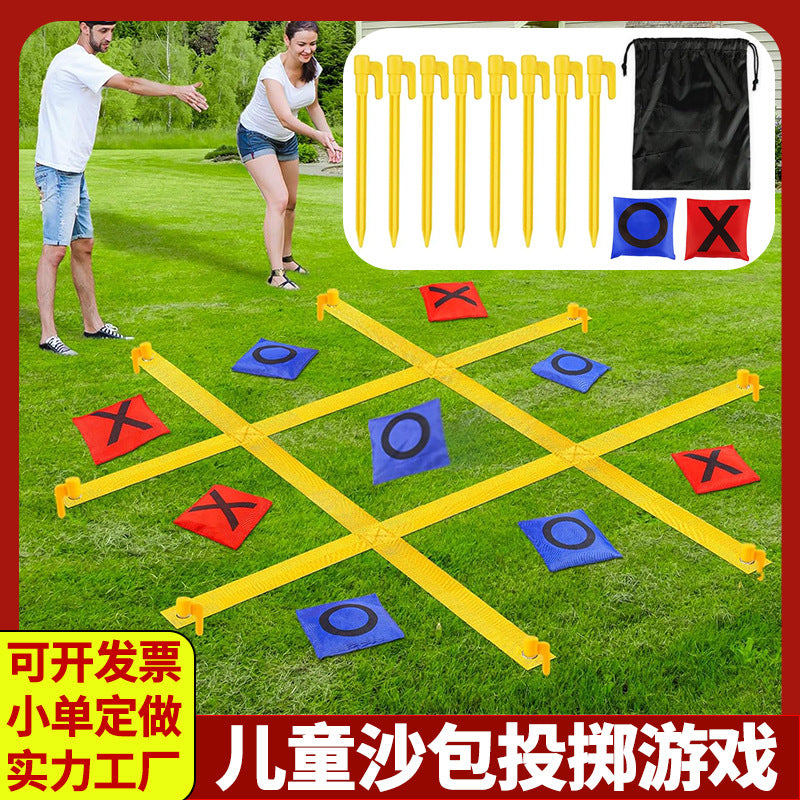 Portable Foldable Giant Tic-Tac-Toe Game for Family Camping