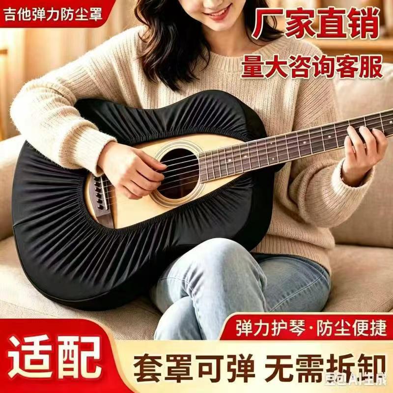 39寸吉他防尘袋 黑色40寸41寸民谣木吉他防尘罩子吉他全罩保护罩