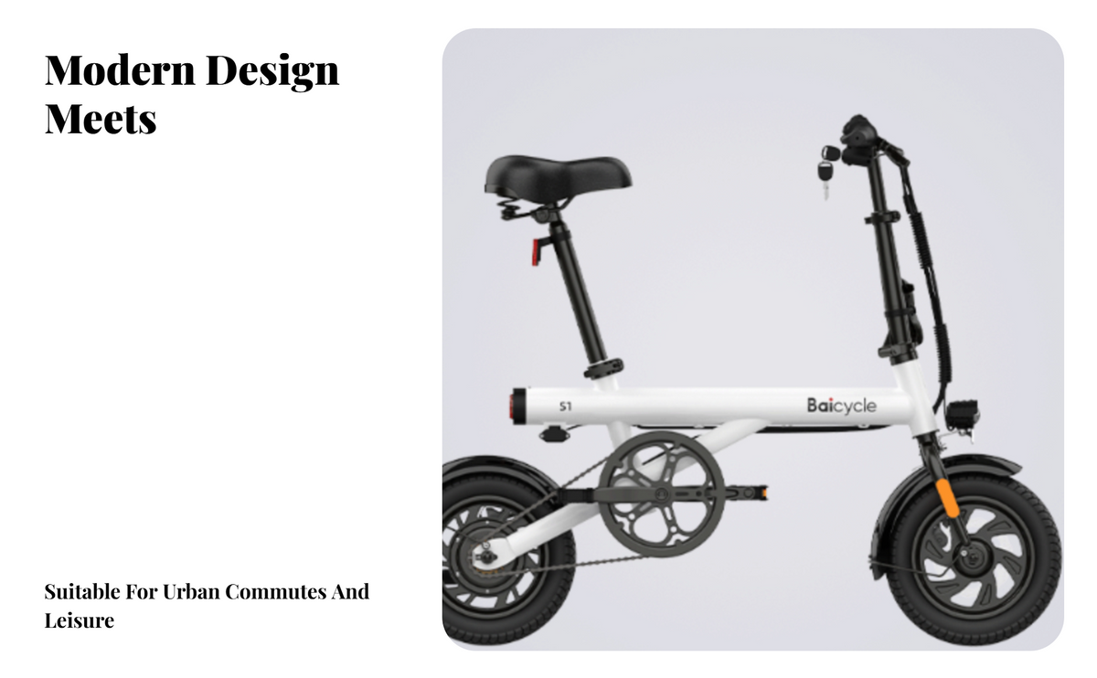 Electric Folding Bike, Mini, Portable, Double Braking