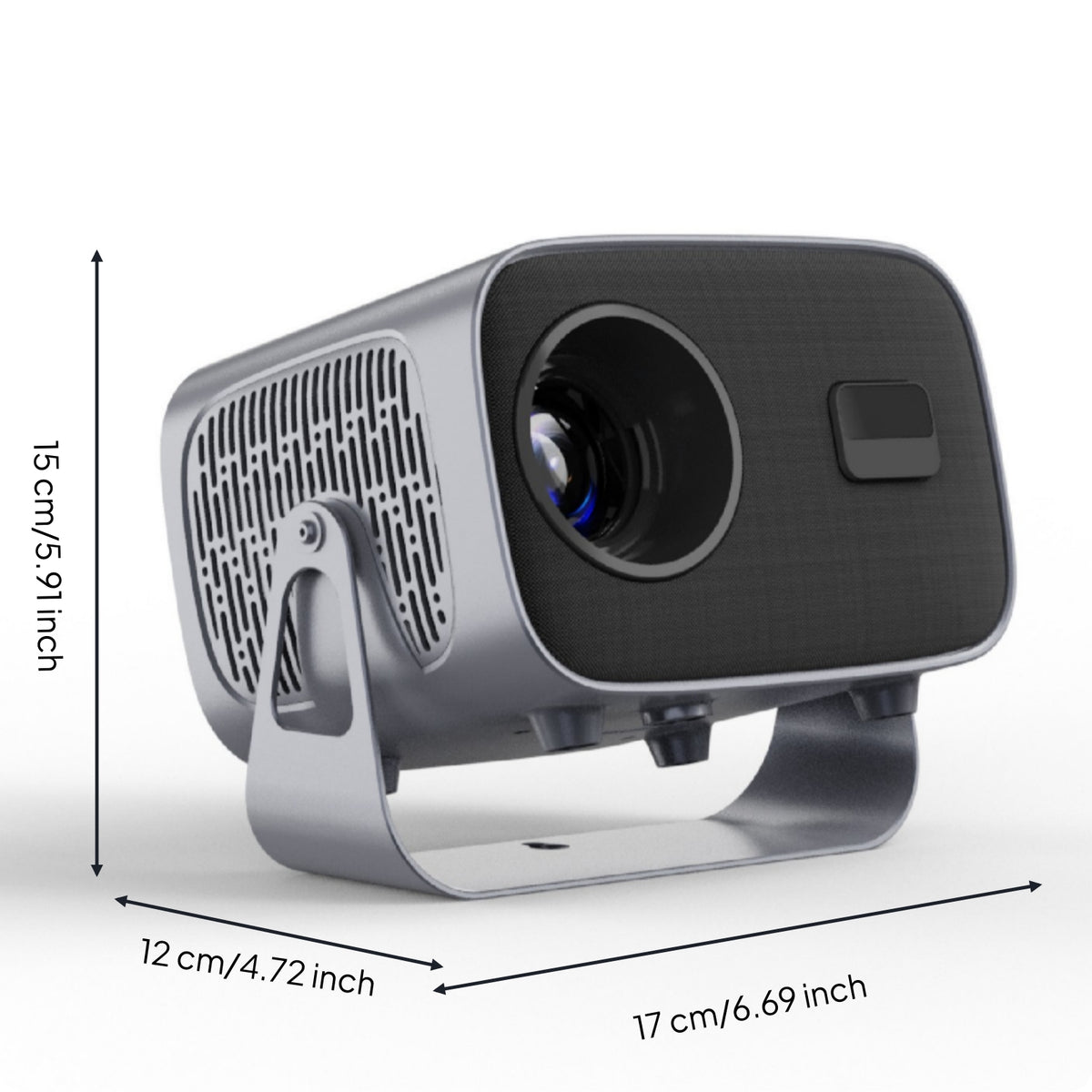 Display Device with Stand Portable Smart Display Device Compact for Movie Nights, Home Entertainment