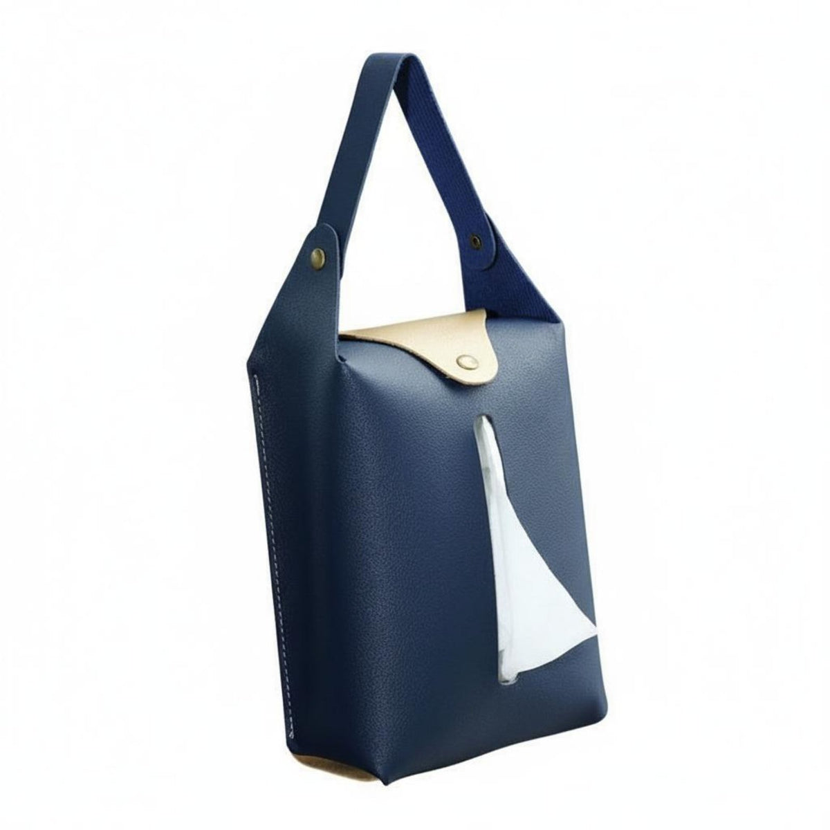 Wall Mount Tissue Cover Multi-Functional Household Storage Snap Button Closure for Dining Table