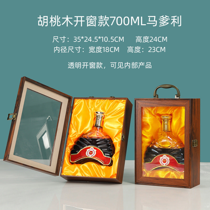 XO Liquor Gift Box Empty 750ml for Brandy, Wooden and Leather Boxes in Stock