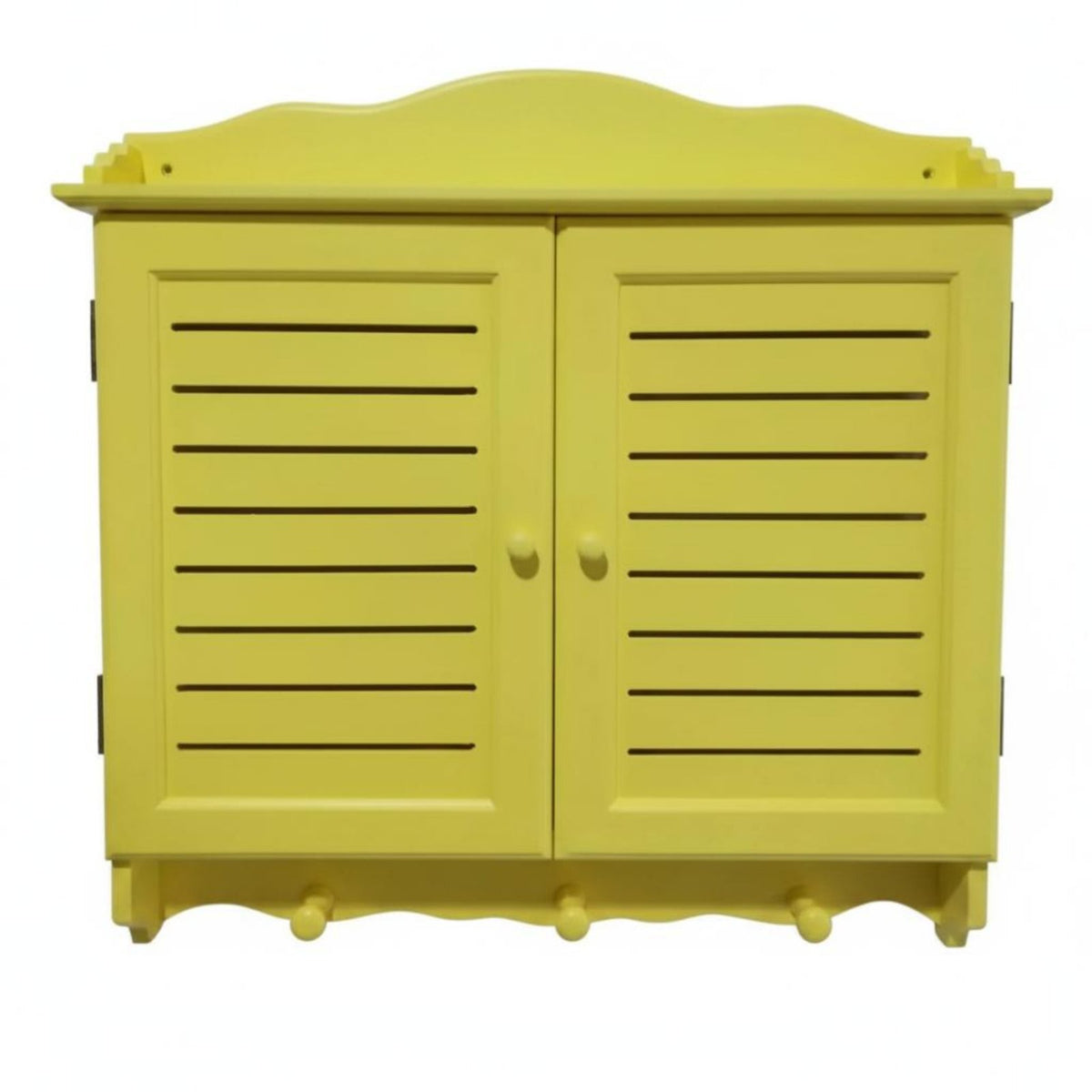 Electric Utility Cabinet Cover Slatted Doors Service Box Decoration Easy to Install Home Decor for Hallway, Apartment