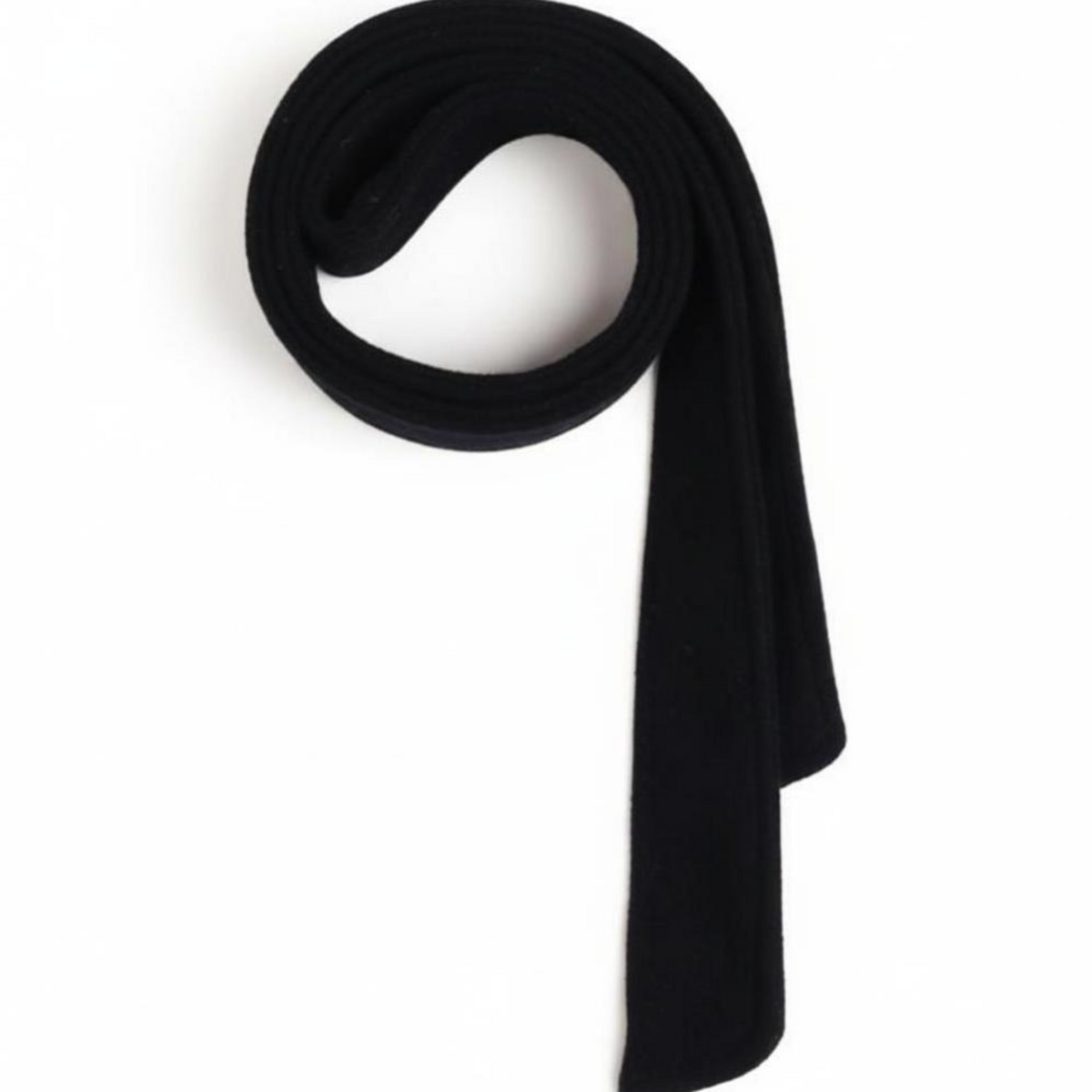 Women's wool waist belt with bow