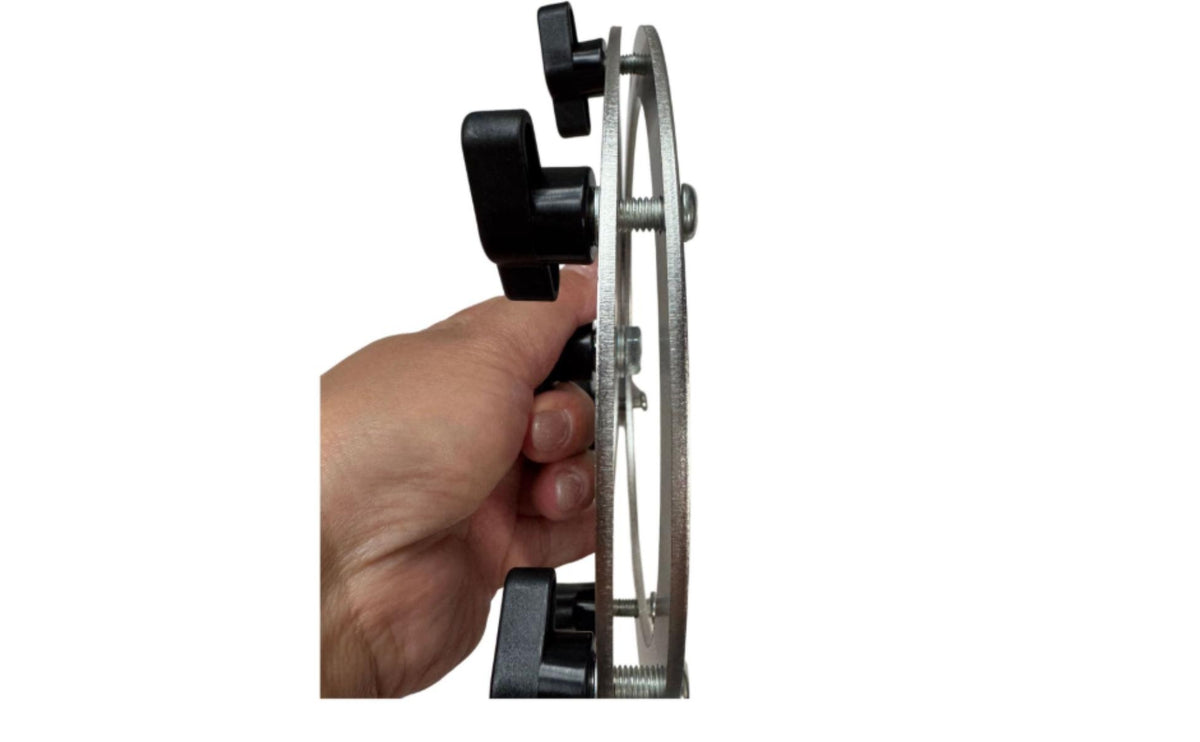 Adjustable Saxophone Bell Repair Tool Professional Instrument Repair Tool with Clamping Knobs Stainless Steel Long-Lasting for Musicians, Workbench, Workshop